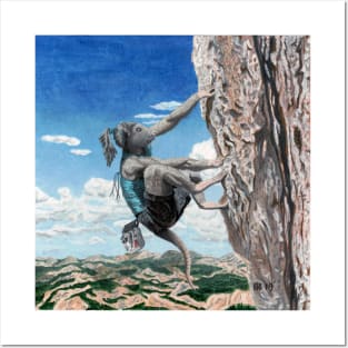 Wererat Girl Fantasy Rock Climber Posters and Art